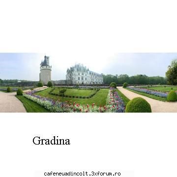 Gradini celebre - Gradinile de la Castelul de Chenonceau nr.1 - Europa, America,Australia